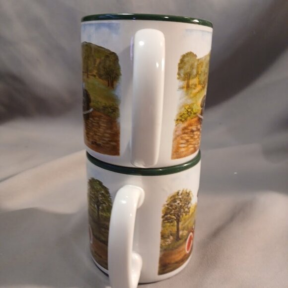 Flowers Inc Balloons Antique Cars Coffee Mugs Tea Cups S. Tuck Artist 1980s - Picture 3 of 11